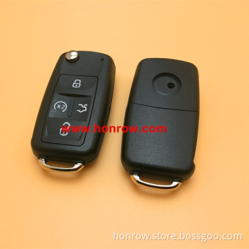 Good Quality VW 4 button flip remote key blank